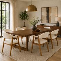 Kit 6 Cadeiras de Jantar Sala Design Moderno Juju Bege