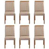 Kit 6 Cadeiras Decorativas Sala de Jantar Luxo Analice Facto Fendi - Mozzelar Kit 6 Cadeiras Decorativas Sala de Jantar Luxo Analice Facto Fendi - Mozzelar