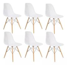 Kit 6 Cadeiras Eames Design Colméia Eloisa Branca Kit 6 Cadeiras Eames Design Colméia Eloisa Branca