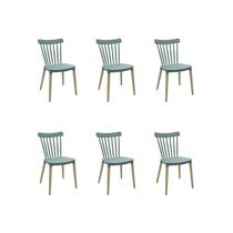 Kit 6 Cadeiras Jantar Janaina Verde Menta PP Kit 6 Cadeiras Jantar Janaina Verde Menta PP