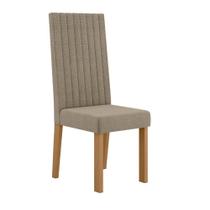Kit 6 Cadeiras Laura Com Encosto Tecido Veludo Suede Bordado Estrutura 100% MDF Sonetto