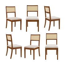 Kit 6 Cadeiras Madeira Maciça Tiê CabeCasa MadeiraOriginals