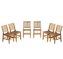 Kit 6 Cadeiras Madri Madeira Maciça Pátina