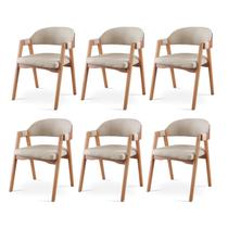 Kit 6 Cadeiras para Mesa de Jantar Gaia Yescasa