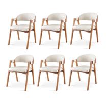 Kit 6 Cadeiras para Mesa de Jantar Gaia Kit 6 Cadeiras para Mesa de Jantar Gaia