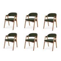 Kit 6 Cadeiras para Mesa de Jantar Gaia