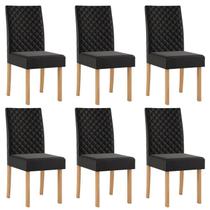 Kit 6 Cadeiras para Sala de Jantar Elegance