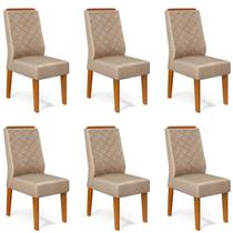 Kit 6 Cadeiras para Sala de Jantar Lidia Kit 6 Cadeiras para Sala de Jantar Lidia