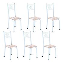 Kit 6 Cadeiras para Sala de Jantar Sara