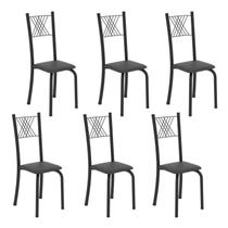 Kit 6 Cadeiras para Sala de Jantar Sara