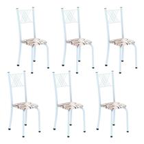 Kit 6 Cadeiras para Sala de Jantar Sara