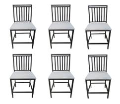 Kit 6 Cadeiras Reforçada Para Cozinha E Sala Jantar Liane Branco - MODERNA