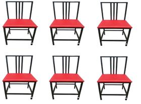 Kit 6 Cadeiras Reforçada Para Cozinha E Sala Jantar Luxo - MODERNA