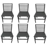 Kit 6 Cadeiras Reforçada Para Cozinha E Sala Jantar Premium - MODERNA