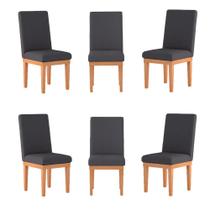 KIT 6 Cadeiras Reforçadas para Mesa de Jantar Balaqui Decor