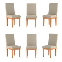 KIT 6 Cadeiras Reforçadas para Mesa de Jantar Balaqui Decor