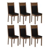 Kit 6 Cadeiras Rustic/preto 4280