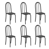 Kit 6 Cadeiras Tubular 96x36x41 Cm Iris B