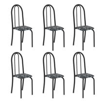 Kit 6 Cadeiras Tubular 96x36x41 Cm Iris B Kit 6 Cadeiras Tubular 96x36x41 Cm Iris B
