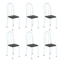 Kit 6 Cadeiras Tubular 96x36x41 Cm Iris B