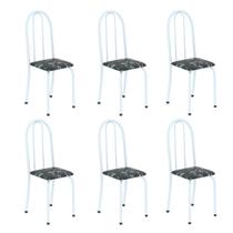 Kit 6 Cadeiras Tubular 96x36x41 Cm Iris B Kit 6 Cadeiras Tubular 96x36x41 Cm Iris B