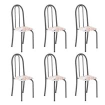 Kit 6 Cadeiras Tubular 96x36x41 Cm Iris B Kit 6 Cadeiras Tubular 96x36x41 Cm Iris B