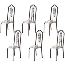 Kit 6 Cadeiras Tubular Bianca