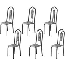 Kit 6 Cadeiras Tubular Bianca Soma Móveis