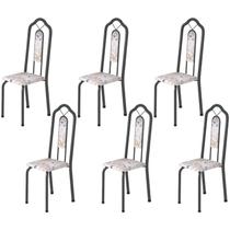 Kit 6 Cadeiras Tubular Bianca