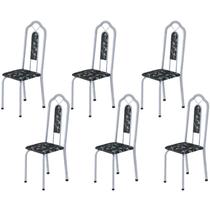 Kit 6 Cadeiras Tubular Bianca