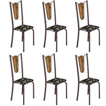 Kit 6 Cadeiras Tubulares Júlia