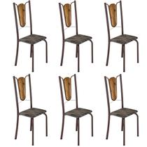 Kit 6 Cadeiras Tubulares Júlia