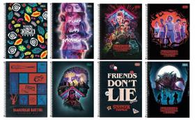 Kit 6 Cadernos Stranger Things 80fls - Tilibra