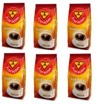 Kit 6 Cafe 3Coracoes Tradic. 500Gr Almofada