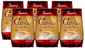 Kit 6 Café Cevada Torrada E Moída Superbom Pacote 500g