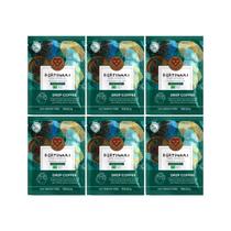 Kit 6 café drip 100% arabe portinari grãos selecionados 11g 3corações