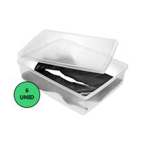 Kit 6 Caixa De Sapato Transparente Para Organizar Extra Grande