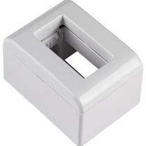 Kit 6 Caixa de Sobrepor 1 Posto Tramontina LizFlex Branca