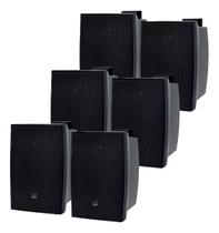 Kit 6 Caixa De Som Acústica Jbl C321p 30w Rms Passiva Preta