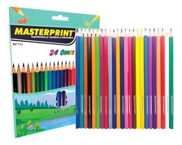 Kit 6 Caixa Lápis De Cor 24 Cores Masterprint Mp712