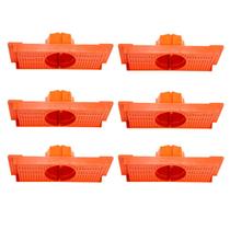 Kit 6 Caixa Luz Suporte P/ Laje Octogonal 27, 30cm Plasled