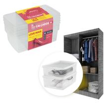 Kit 6 Caixa Organizadora Sapato Tênis Calçado 35 a 38 Ordene