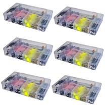 Kit 6 Caixa Organizadora Transparente Com 13 Divisórias M 489 Usual