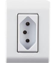 Kit 6 Caixa Sobrepor 1 Tomada 2P+T 10A 250V Tramontina LizFlex