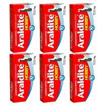 Kit 6 Caixas Adesivo Epóxi Araldite Hobby Tekbond 16g 10min