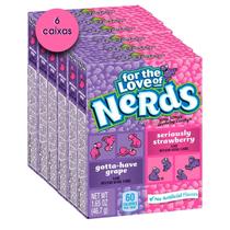 Kit 6 Caixas Bala U.S.A. Nerds Grape Strawberry 46,7G