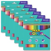 Kit 6 caixas de Lápis de cor Multi Color EcoLápis com 24 cores vivas Kit 6 caixas de Lápis de cor Multi Color EcoLápis com 24 cores vivas