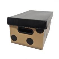 kit 6 Caixas de Papelão Pequena Marrom com Bolas - G5P kit 6 Caixas de Papelão Pequena Marrom com Bolas - G5P