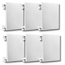 Kit 6 Caixas De Som Arandelas Frahm Quadrada Cs 70w Embutir Kit 6 Caixas De Som Arandelas Frahm Quadrada Cs 70w Embutir