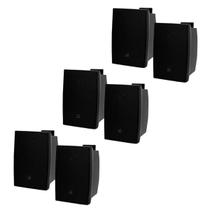 Kit 6 Caixas de Som JBL C621P Ambiente 6" Preto